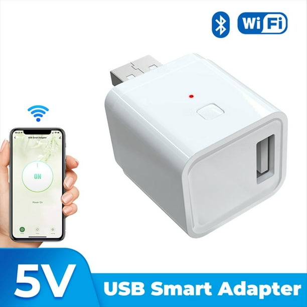 Doodle Smart USB Adapter Switch 5V 2A WiFi Adaptador de Corriente Cabezal de Carga APP Control de Sincronización de Voz Adaptador USB