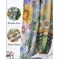 thumbnail image 6 of Sunflowers Black Out Curtains 72 Inch Long, Light Blocking Drapes with Black Liner, Spring Gnomes Daisy Hydrangea Flowers Blue Plaid Thermal Blackout Curtains for Bedroom Living Room 52"x72" 2 Panels, 6 of 8