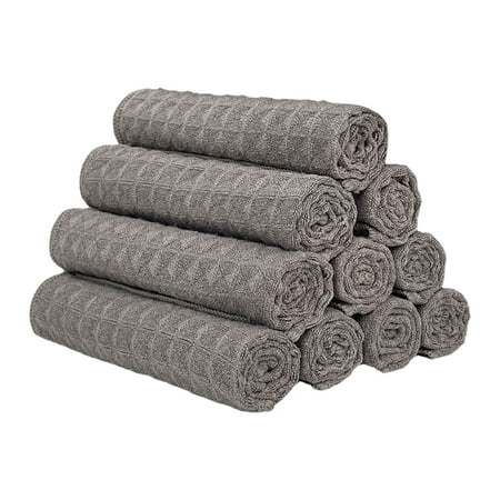 

Deals on Walmart Fintale Cotton Kitchen Towels and Dishcloths Set 12 X 12 & 15 X 25 Inches Set of 8 and Absorbent Cloth Dish Towels Quick Drying Hand Towels with Hangi