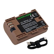 Replacement for Canon LP-E6NH Battery (2400mAh) with USB-C Fast Charging
