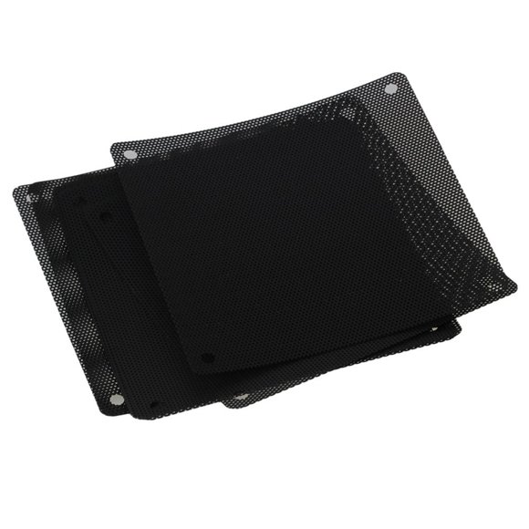Miangastore 10pcs PVC PC Cooler Fan Dust Filter Dustproof Case Cover Computer Mesh (Black)