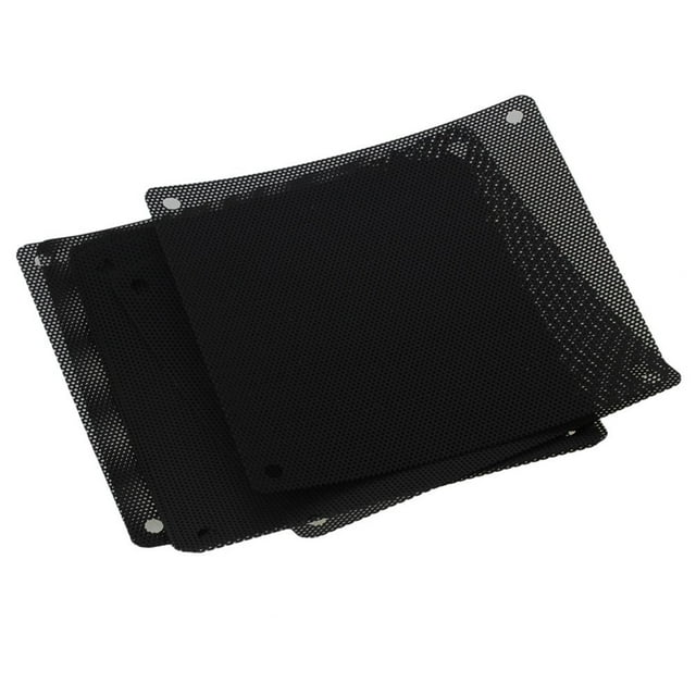 Miangastore 10pcs PVC PC Cooler Fan Dust Filter Dustproof Case Cover Computer Mesh (Black)