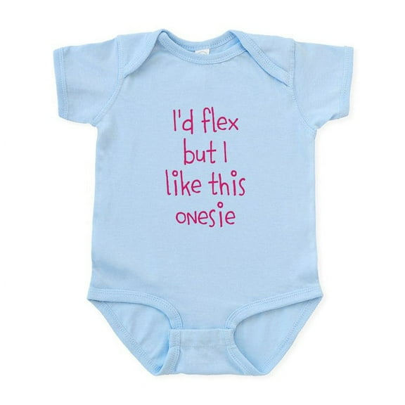 CafePress - Id Flex But I Like This Onesie Body Suit - Baby Light Bodysuit, Size Newborn - 24 Months