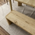 thumbnail image 6 of Furniture of America Anai Modern Solid Wood 51" Dining Bench, Oak, 6 of 10