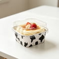 thumbnail image 6 of Cozeii Mini Square Cake Pans with Lids, 3.5 Inch Aluminum Foil Pans Disposable Cake Pans for Party Picnics Muffins Cupcakes (Cow Color）, 6 of 6