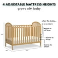 thumbnail image 5 of DaVinci Beau 3-in-1 Convertible Crib in Honey, 5 of 9
