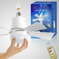 thumbnail image 4 of Transemion ABS Light With Remote Control Cooling Fan Light Fan Cooling Ceiling With Light ABS Electric Settings Ceiling Fan black, 4 of 6