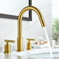 thumbnail image 5 of Balen 8. in Widespread 2-Handle Bathroom High-Arc Faucet in Matte Black, 5 of 8