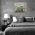 thumbnail image 2 of Farmhouse Barn Truck Wall Art Rustic Old Barn Teal Truck Butterfly Pictures Wall Decor Christian Motivational Quotes Prints Framed Modern Home Artwork for Living Room Bedroom Bathroom 16"x12", 2 of 6