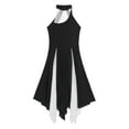 thumbnail image 5 of CHICTRY Womens Mesh Sleeveless Lyrical Modern Dance Costume Halter Neck Backless Flowy Dress, 5 of 7