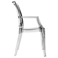thumbnail image 3 of Compamia Arthur Chaise de Salle à Manger en Polycarbonate Transparent Clair, 3 of 11