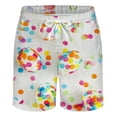 thumbnail image 2 of Aayomet Shorts de Bain pour Hommes avec Poche, Boucle, Col à Revers (Rose Vif, TTG), 2 of 4