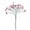 Fuchsia, variant on Crystal Rhinestone Spray Branch, 7-1/2-Inch, 12-Count, Iridescent