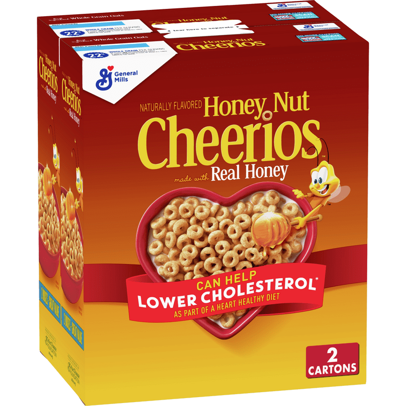 Honey Nut Cheerios, Cereal with Oats, Gluten Free, 55 oz