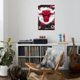thumbnail image 4 of NBA Chicago Bulls - Maximalist Logo 23 Canvas Wall Poster, 22.375" x 34", 4 of 4