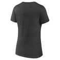 thumbnail image 3 of Women's Charcoal Los Angeles Dodgers Monochrome V-Neck T-Shirt, 3 of 3