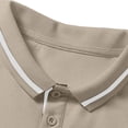 thumbnail image 6 of ZunFeo Big & Tall Performance Polo Shirt Mens Moisture Wicking Quick Dry Contrast Trim Short Sleeve Casual Golf Tee Tops Brown M to 8XL,Size 3XL, 6 of 6