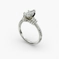 thumbnail image 4 of First Jewelry Excellent 1.9 Ct Marquise Cut Lab-Grown Moissanite Wedding Ring for Women - 14K White Gold Plated Anniversary Ring - Wedding Gifts for Wife - Engagement Ring Sale, 4 of 4
