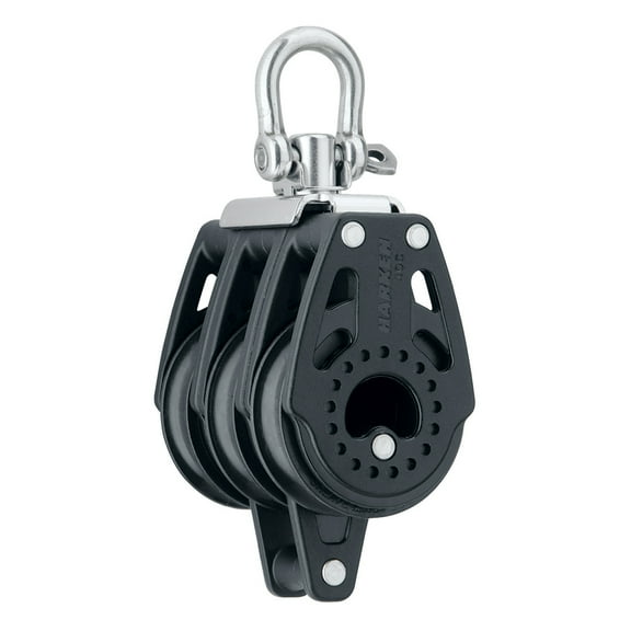 4" Harken 40MM Carbo Air Triple Swivel Block with Becket