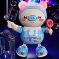 thumbnail image 1 of Juguete Electrónico de Música de Cerdo Bailando, Juguete Interactivo de animales que Caminan Con Luz Fresca Para Niños Con Efecto y Sonido Claro, Excelentes Niños, Actividades, 1 of 7