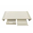 thumbnail image 2 of Adjustable Foldable Monitor Stand with Drawers & Phone Holder - Ergonomic Desk Riser for Laptop, iMac, PC - Space-Saving Desktop Organizer Shelf - Beige, 2 of 8