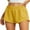16 Golden Yellow, variant on Women's Running Shorts High Waisted Athletic Gym Workout Shorts with Liner Zipper Pockets