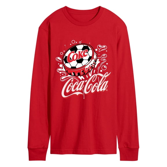 Coca-Cola - Coke Soccer - Men's Long Sleeve Graphic T-Shirt