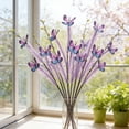 thumbnail image 4 of Hodwiequ Artificial Butterflies Branch Decorative Arrangement Artificial Flower Bouquet Set Props Purple Free Size, 4 of 6