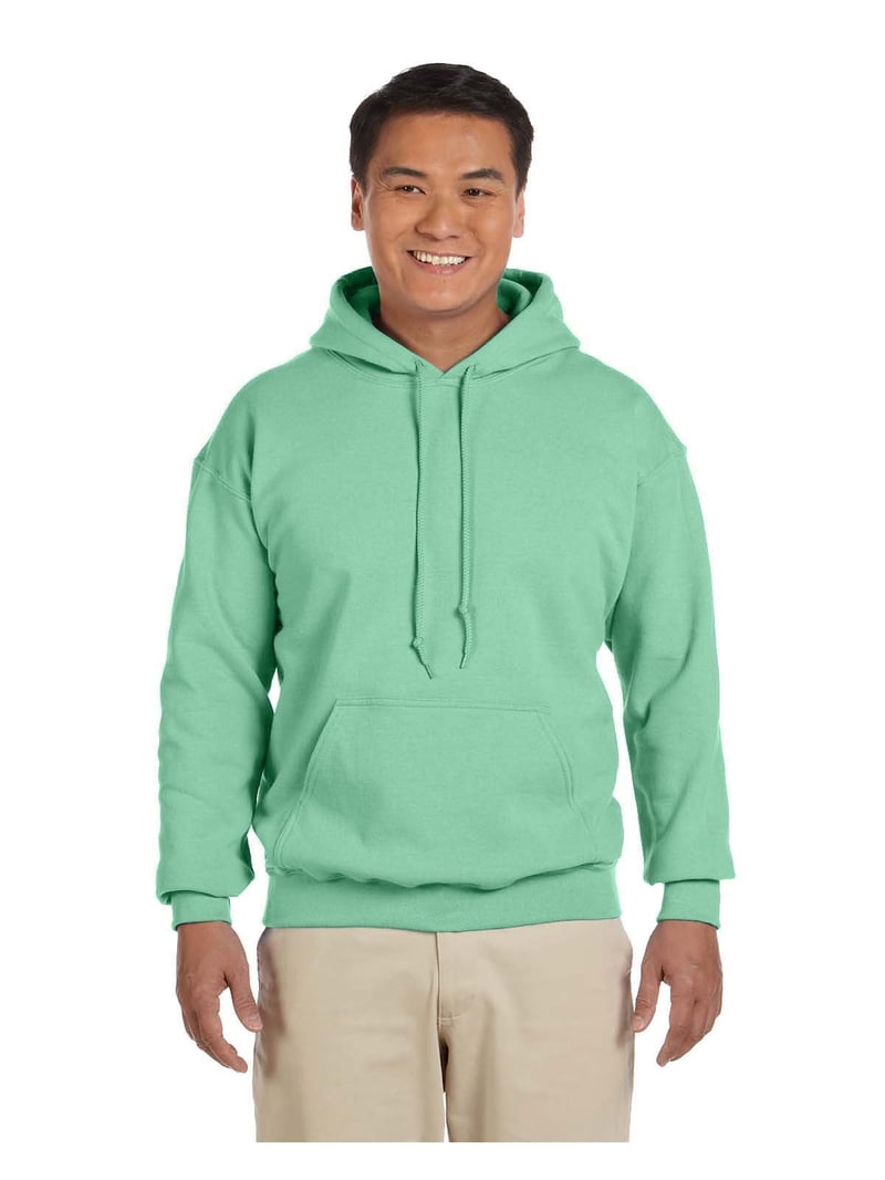 Gildan Mens Heavy Blend Hooded Sweatshirt, 2XL, Mint Green