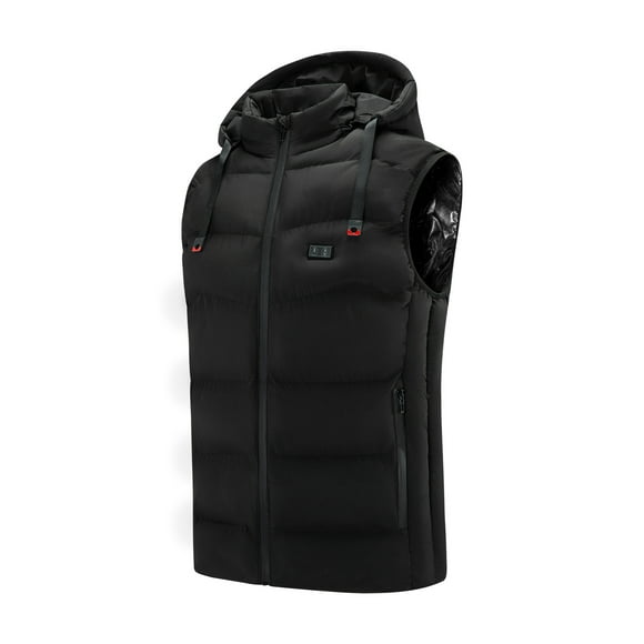 cllios Men's Heated Vest Lightweight USB Rechargeable Heated Vest for Men without Battery Included Plus Size Heated Vest Coat Dual Control 9 Heating Zones Heat Hoodies