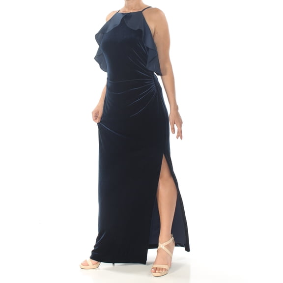 RALPH LAUREN $220 Womens New 1229 Navy Spaghetti Strap Sheath Dress 12 B B