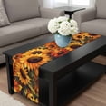 thumbnail image 4 of Sunflower Table Runner 36 Inches Long, Spring Summer Floral Watercolor Botanical Kitchen Coffee Dining Table Decoration for Home Party Birthday Wedding Home Decor 13x36 Inches, 4 of 8