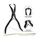thumbnail image 2 of Hair Extension Pliers Stainless Steel Hair Extension Tools Microlink Bead Remover Pliers for Hair E black, 2 of 5