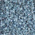 thumbnail image 2 of Miyuki Delica Seed Beads – Size 11/0 (1.6 mm), DB0058, Lined Light Blue AB, 7.2 g, Approx. 1440 Beads, 2 of 7