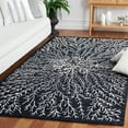 thumbnail image 2 of SAFAVIEH Soho Roger Abstract Area Rug, Black/Ivory, 5' x 8', 2 of 8