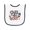 White and Black, variant on Inktastic Chill the 4th out Baby Terry Cloth Bib