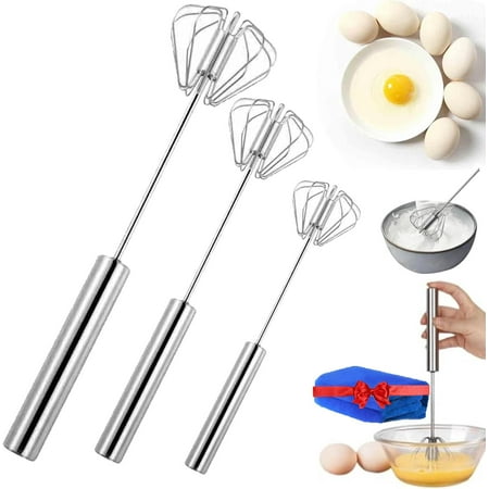

Eurowhip Egg Beater Eurowhip Wisking Tool Stainless Euro Whipp Euro Whisk Semi Automatic Hand Mixer Whisk Egg Beaters Hand Crank Electric Eggs Scrambler Whisker Hand Push (M*2)