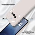 thumbnail image 3 of YWC-Silicone Case Compatible with Nothing Phone 3a, Full Body Silky Soft Touch Phone Case with Camera Protection, Shockproof Cover with Microfiber Lining, Off White, 3 of 4