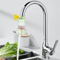 thumbnail image 4 of Water Filter Faucet Kitchen Splashing Proof Retractable Rotating Showerhead with Maifanshi Stone Filtration System, 4 of 6