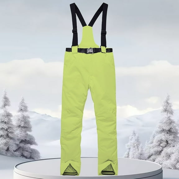 Pyhlmscde Breathable Polyester Snowboard Ski Pants, Insulated Overalls for Women, Waterproof Windproof Pants Women, Womens Ski Bibs