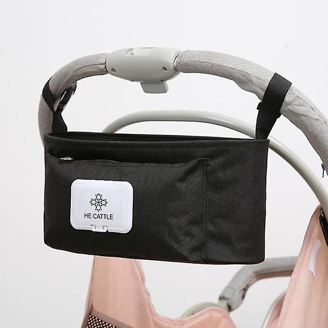 Bolso organizador portátil para cochecito 2 en 1 - HE Black Kuyhfg Bienvenido a Kuyhfg