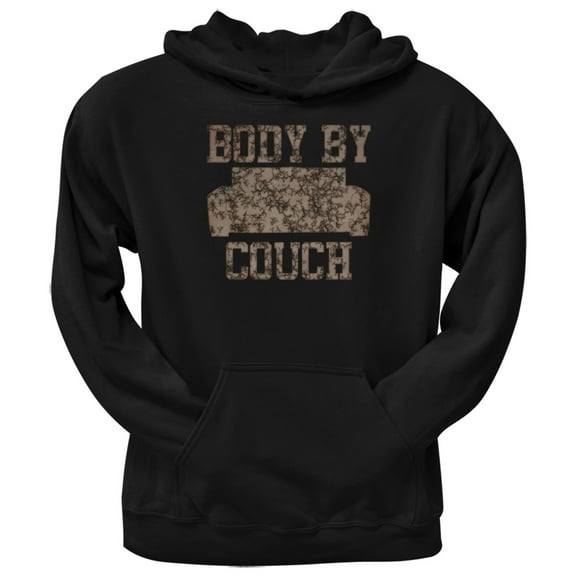 Body by Couch Black Adult Pullover Hoodie - Large