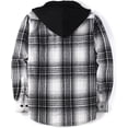 thumbnail image 2 of Alex Vando Mens Button Down Shirts Regular Fit Long Sleeve Casual Plaid Flannel Shirt, 2 of 6