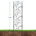 thumbnail image 2 of Gaderth 4 Pack Metal Garden Trellis 71x20 Inch, Rustproof Plant Trellis Screen for Climbing Plants, Vertical Support for Roses, Tomatoes and Vine Vegetables, Privacy Wall Decor for Garden Patio, 2 of 6