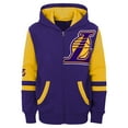 thumbnail image 2 of Preschool Purple Los Angeles Lakers Straight To The League Full-Zip Hoodie, 2 of 3