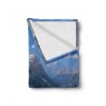 thumbnail image 2 of Landscape Soft Flannel Fleece Throw Blanket, Fascinating Nature Photo from Aerial Vista Mountains Sky and Peyto Lake, Cozy Plush for Indoor and Outdoor Use, 60" x 80", Multicolor, by Ambesonne, 2 of 6