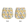 thumbnail image 3 of Yiaed Autumn Pumpkins Blooms Print Women's Running Shorts with Liner 3 Zipper Pockets Elastic Workout Athletic Gym Yoga Shorts-X-Large, 3 of 7
