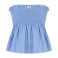 thumbnail image 6 of FDGIU Women's Summer 2025 Plus Size Peplum Tank Tops - V Neck Sleeveless Pleated Blouse for Beach and Office Wear, 6 of 6