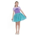 thumbnail image 5 of Girls Disney Princess The Little Mermaid Ariel Cosplay Short Sleeve Sweater Dress, Sizes 4-12, 5 of 9