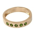 thumbnail image 2 of 14Kt Yellow Gold Chrome Diopside 5 Stone Ring, 2 of 3